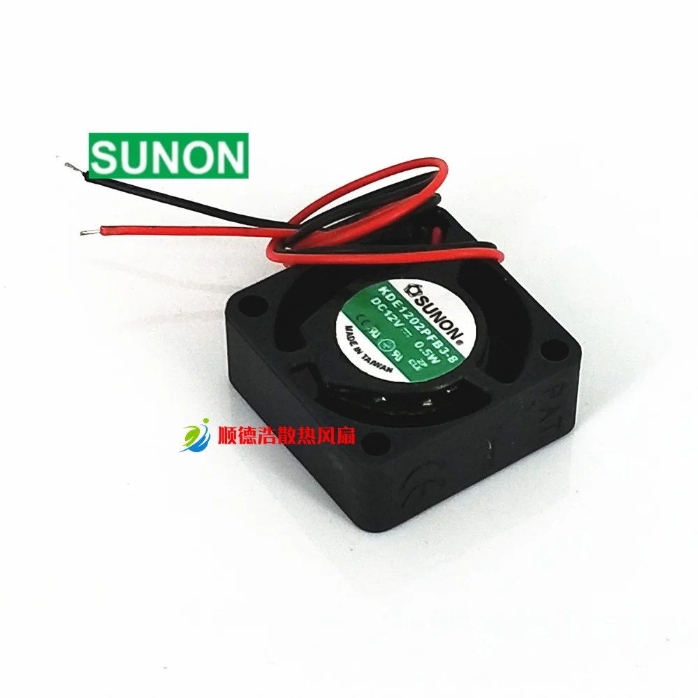 Sunon KDE1202PFB3-8 DC 12V 0,5 W 25x25x10mm 2-Draht-Server-Lüfter