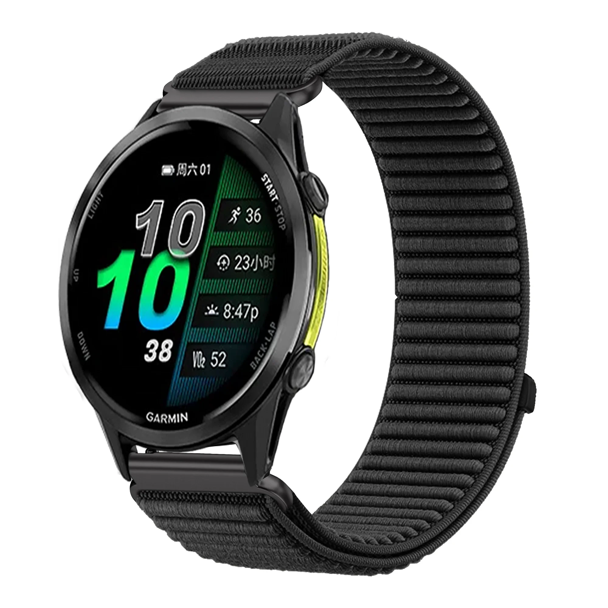 18 mm 20 mm 22 mm Nylonarmband für Garmin Forerunner 970 570 47/42 mm 965 265 165 55 Venu 4 45/41 mm Armband Garmin Active 6 5 Correa