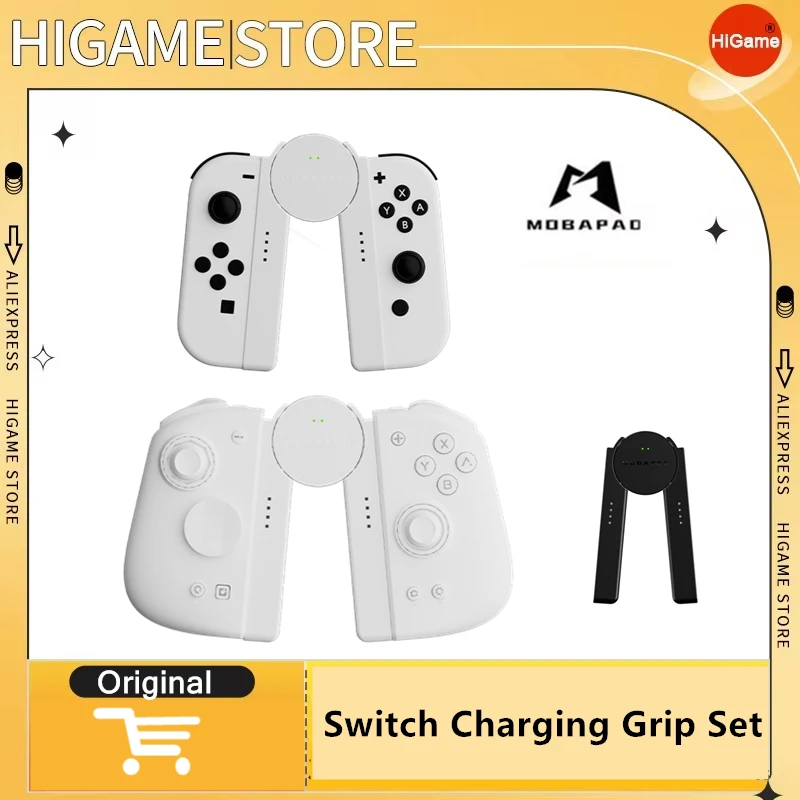 

MOBAPAD Game Controller Charging Dock Grip For M6 HD/ Nintendo Switch/ Joy-con Handle V-Shaped Charger Controller Charger Stand