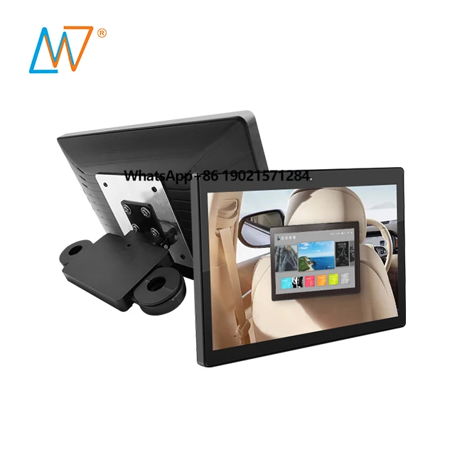 Commercial Wall Mount 10Inch Sim Card Smart Android Car Advertising Tablet  Display for Car Taxi