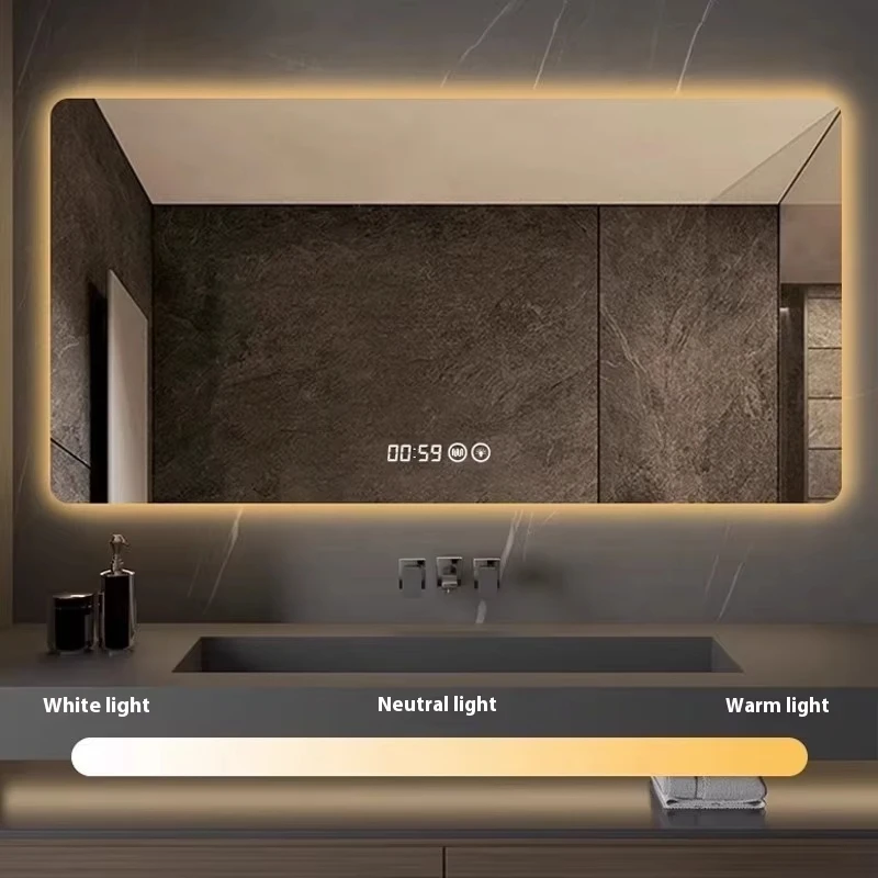 Modern Eco-Friendly Bathroom Vanity Mirror Wall Mounted Irregular Design for Hotel Salon Villa Project B2B Wholesale
