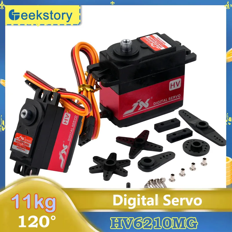 

1 шт./2 шт./4 шт. 11 кг металлические шестерни HV6210MG цифровой сервопривод 120 градусов мотор DIY сервоприводы силовые функции детали для автомобилей модель робота