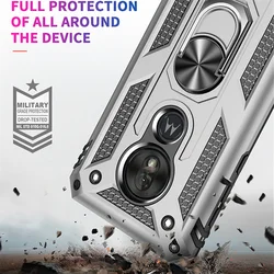 For Moto G7 Play Case For Motorola Moto G6 G7 Plus G8 Power Lite G9 Play Case Ring Holder Cover for Moto E5 E6 E6S E6i E7 Power