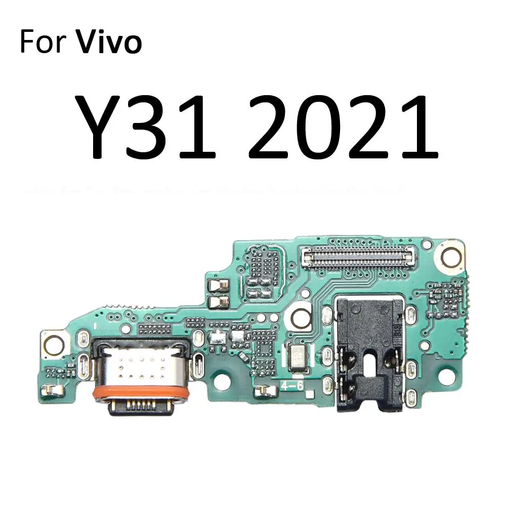 Charging Port Connector Board Parts Flex Cable With Microphone Mic For Vivo Y33T Y33s Y31 Y30 4G Y30g Y30i