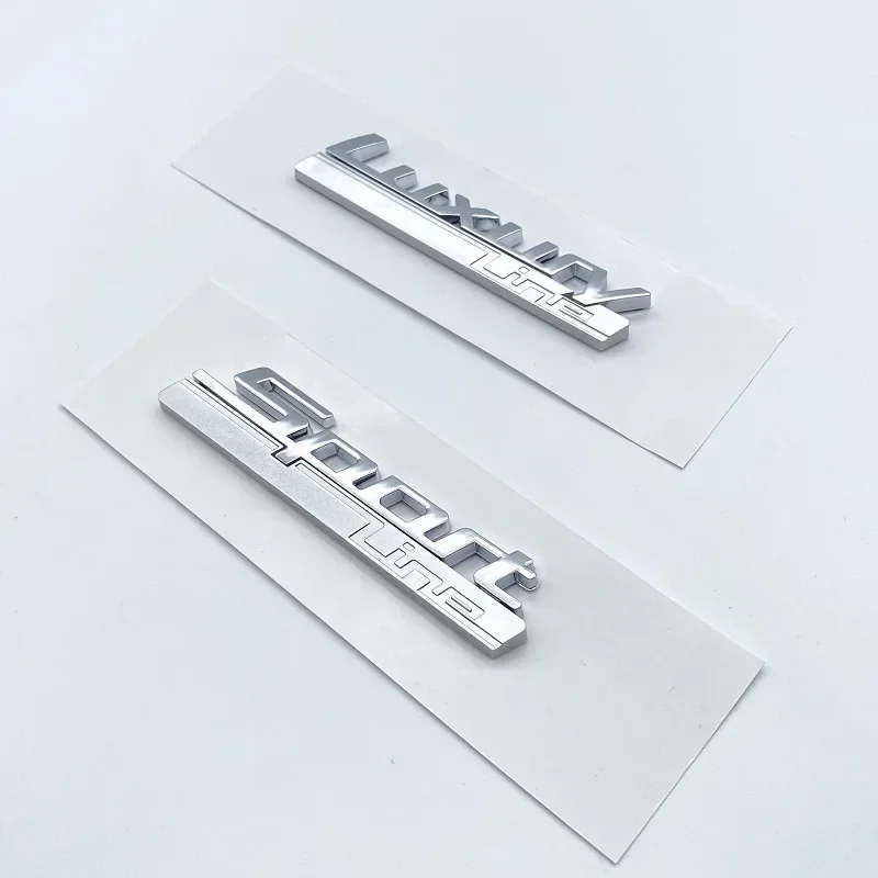 New Luxury Line Sport Line Fender Emblem for BMW 730 740 750 750Li Side Logo Car Styling Refitting Upgrade Sticker Chrome& Matte