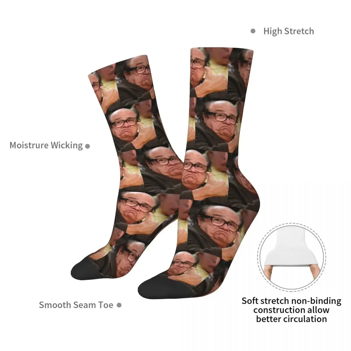 Danny Devito Approves Socks Harajuku High Quality Stockings All Season Long Socks Accessories for Unisex Gifts