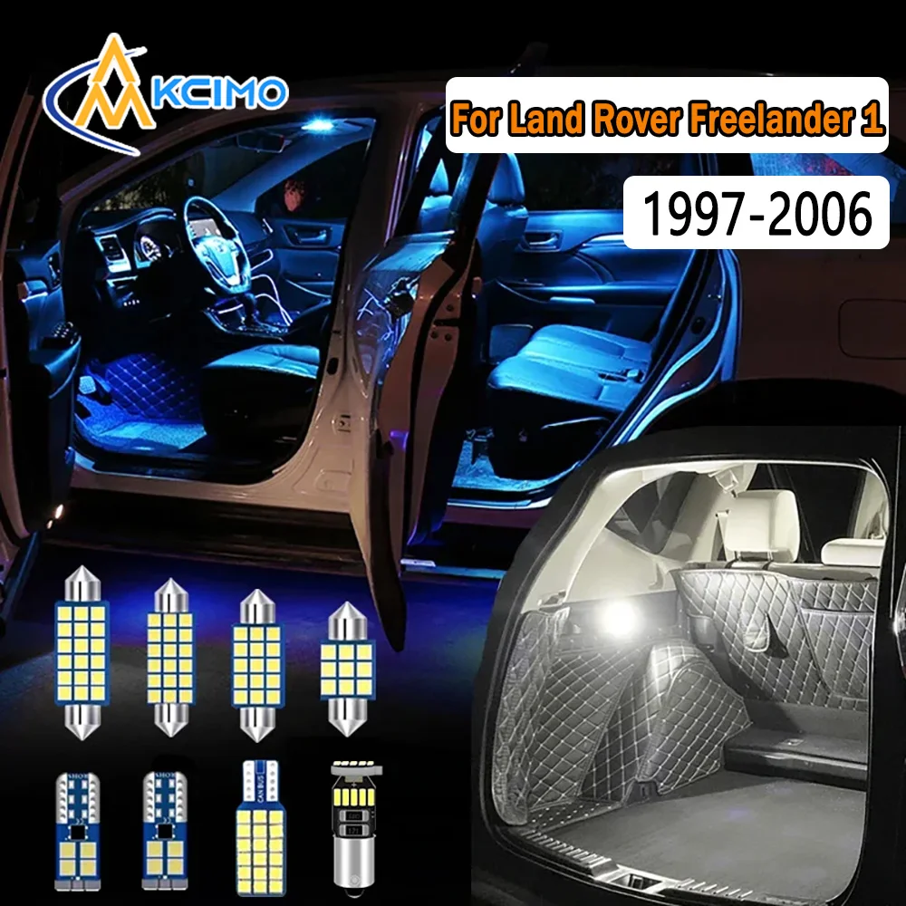 

Canbus LED Interior Light Kit For Land Rover Freelander 1 L314 1997-2006 Bright Dome Map Door Lights Easy Install Bulbs Set