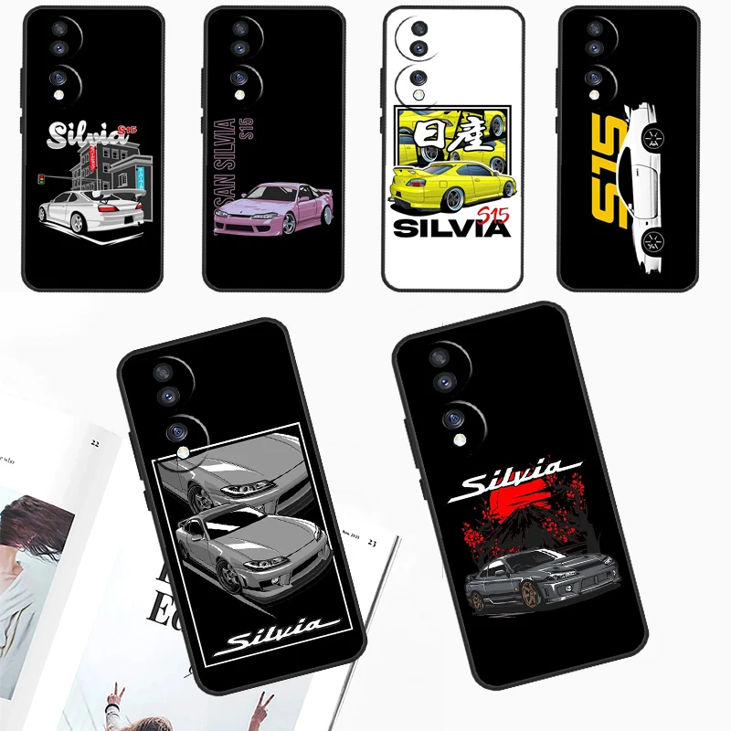 Silvia S15 JDM Tuner Cars Case For Huawei Nova 5T 9 10 SE 11 3i 8i 11i Y91 Y60 Y70 Y61 Y90 P20 P40 Lite P30 Pro Cover