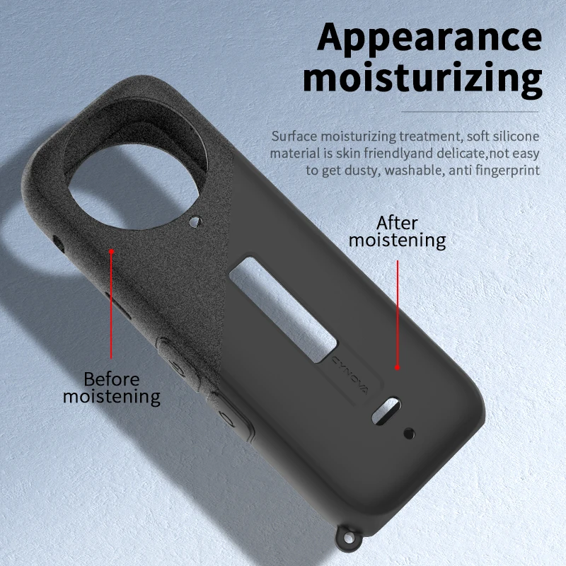 CYNOVA-Silicone غطاء جسم واقي لـ Insta360 ، X4 Insta 360X4 ، ملحقات الكاميرا