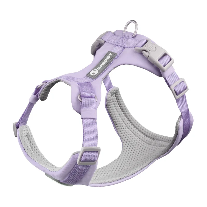 Makaron Series Dog Harness Leash Outdoor Walk Adjustable Pet Chest Strap Breathable Lightweight Pet Harness for Small Medium Dog