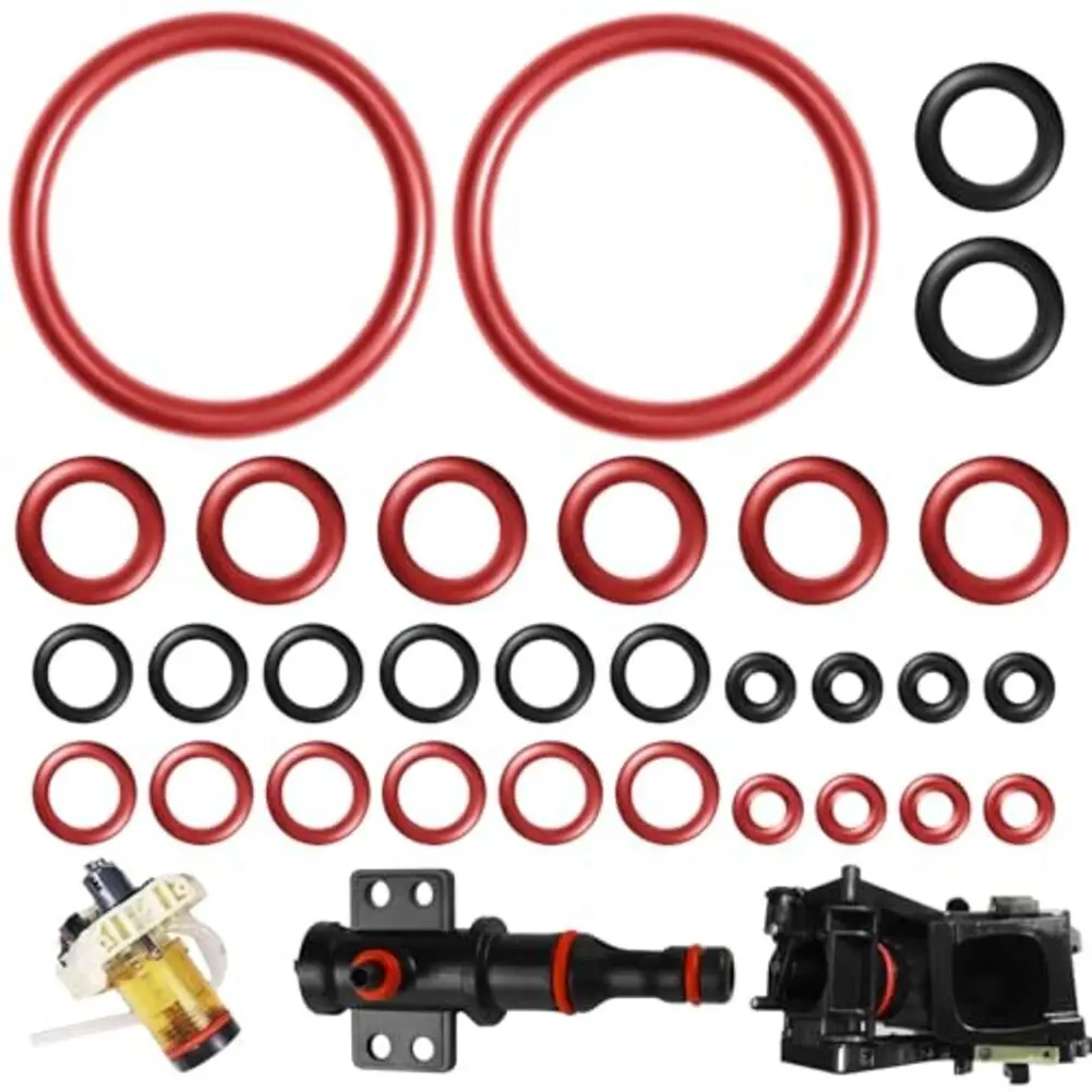 40PCS Sealing O-ring Maintenance Kit Fully Automatic Coffee O-Rings For Support Valve Steam Valve Outlet Valve Coffee Machine