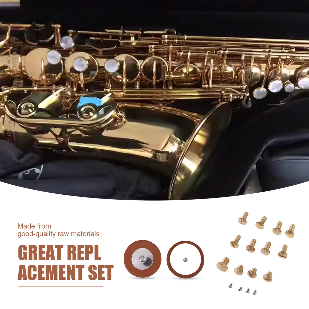 AT41119Pcs/Set Alto Sax Saxophone Repair Parts Screws + Saxophone Springs Kit DIY Tool Woodwind Instrument Accessories