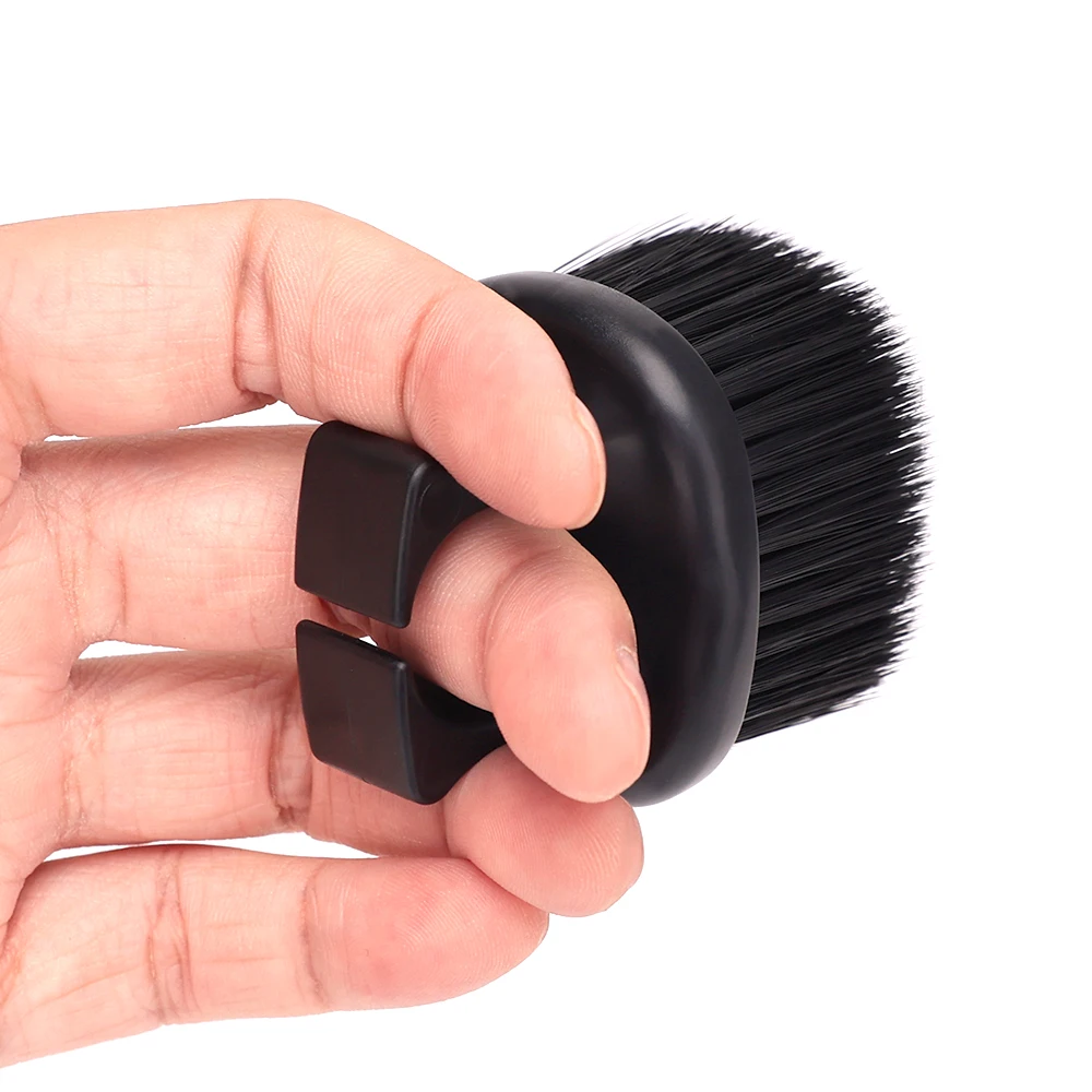 Professional Men Bristle Beard Shaving Brushes Ring Barber Hair Removal Neck Duster Cleaning Brush Hairdresser  Accessories Tool