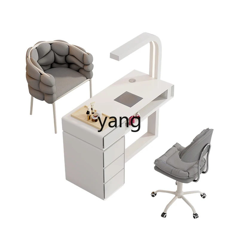 LMMNail Art Table and Chair Set Economical Single Double Multifunctional Light Luxury Nail Art Table