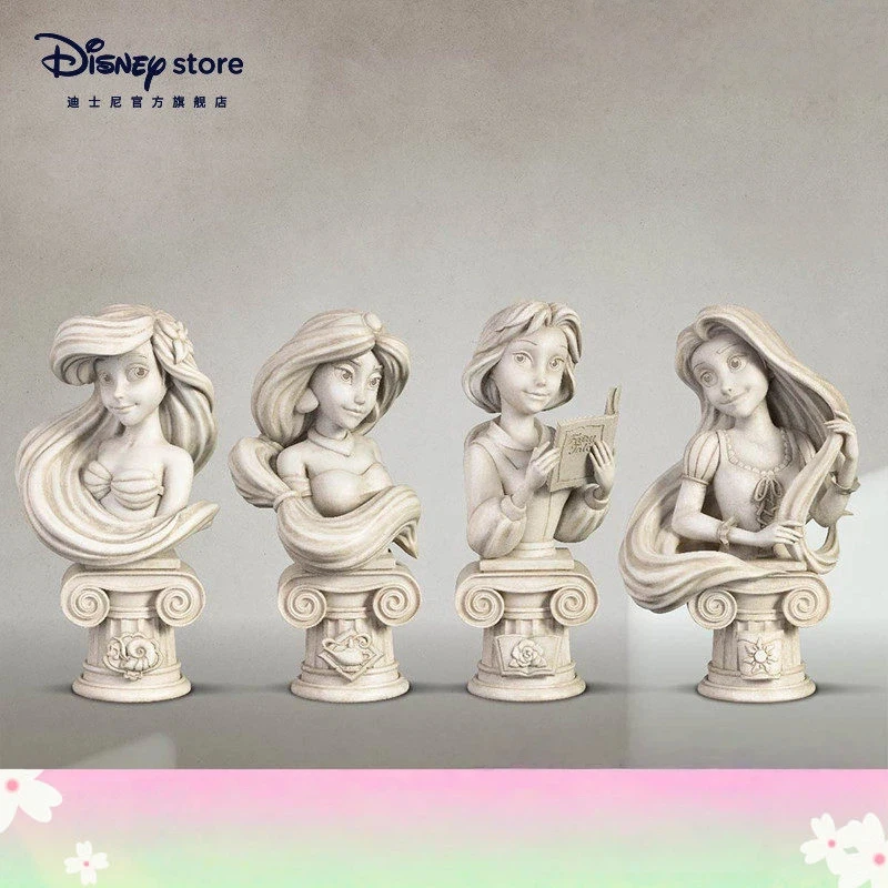 

Disney Official Princess Rapunzel Bust Statue Exquisite Collectible Figurine Desktop Decoration For Animation Figure Collectors