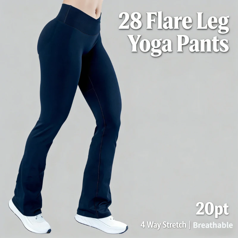 

Бесшовные леггинсы Scrunch Booty для женщин: расклешенные брюки для йоги с высокой талией, эффектом подтяжки ягодиц и контролем живота, модель Bootcut, для спортзала, 2025