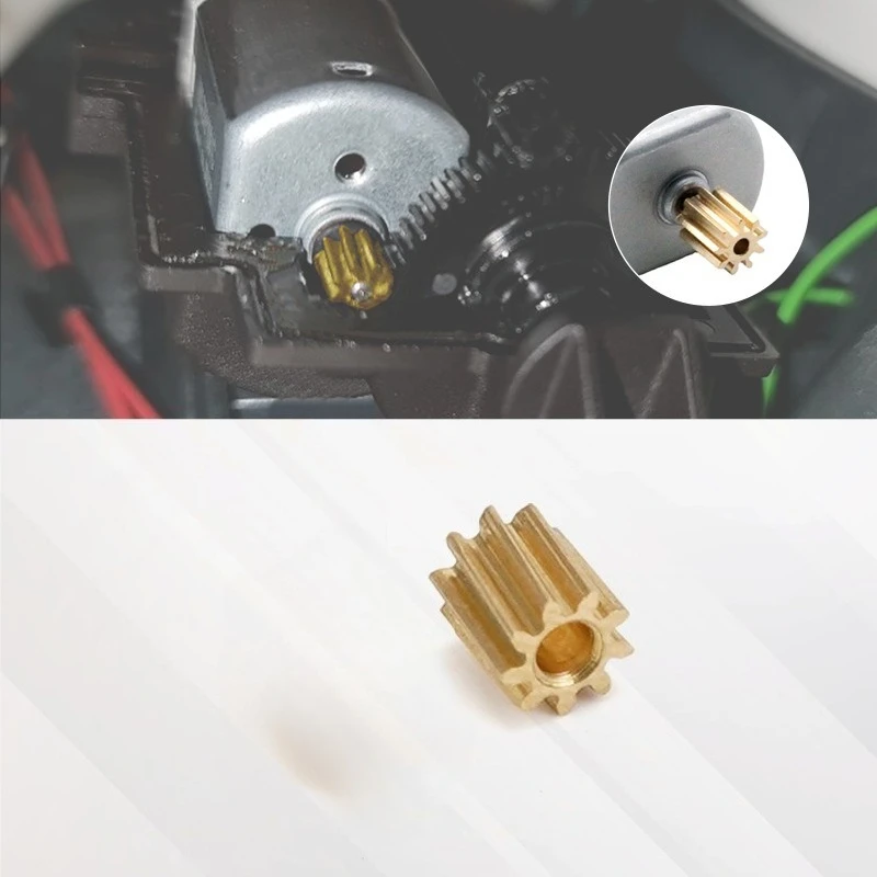1/2PCS Brass Worm Gear Replacement For TM5 TM6 Hot Mix Motor Drive Lock Metal Driving Gear Repair Spare Parts