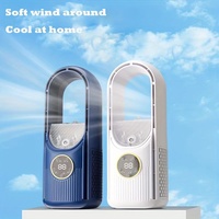 Air Conditioner Fan Electric Fan Household Humidifying Cool Usb Fans Spray Water-Cooled Desktop Fan Bladeless Standing Fans 2024