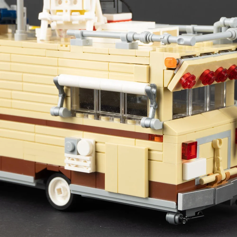 32 em estoque MOC-9186 725pc tour bus pequena peça montagem blocos de construção brinquedo educativo modelo presente conjunto