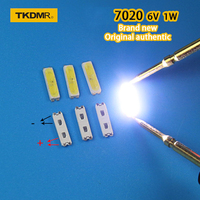 TKDMR 50piece/lot for repair to 55-inch LCD TV LED backlight Article lamp SMD LEDs 7020 6V Cold white light emitting diode