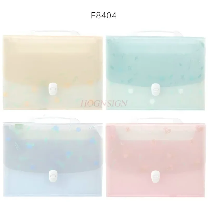 A4 multi-layer folder, student hand-held organizer, large capacity file bag, office storage bag