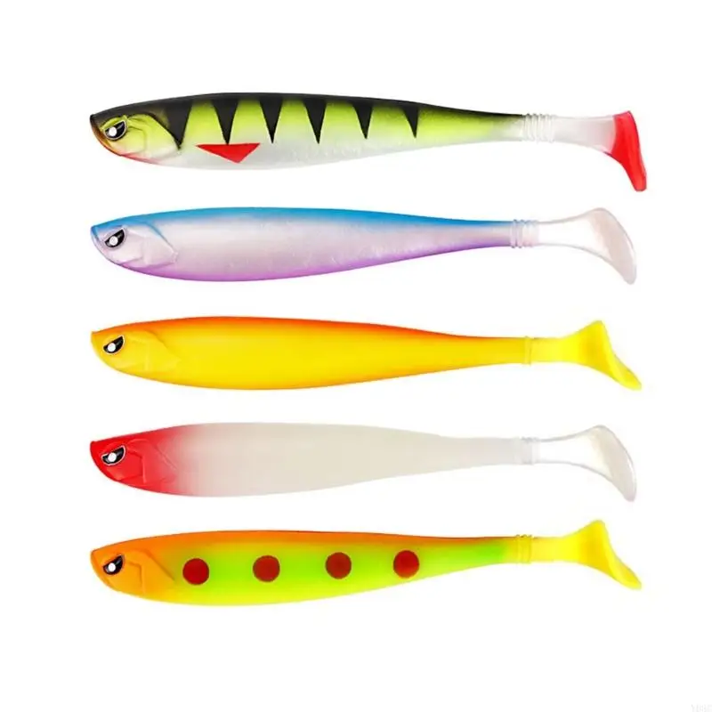 

Y08C 5Pcs Soft Swimbait Artificial Baits Fishing Lures Small Paddle Tail Swimbaits Lures Baits Fishing Lures Tackle Part