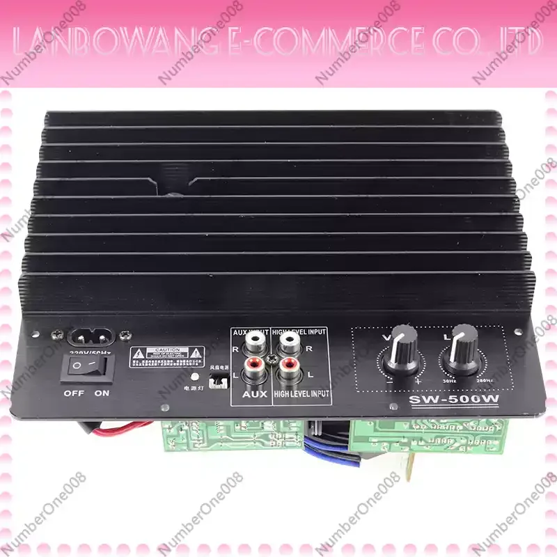 SW500W  high power Active monaural bass amplifier subwoofer amplifier board with Volume knob