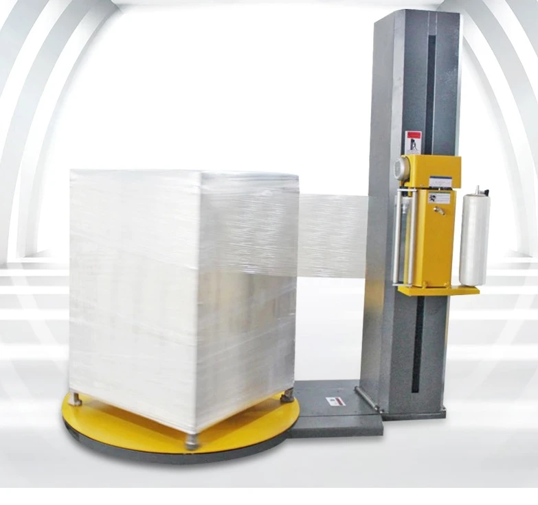Turntable Film Pallet Wrap Wrapping Machine Plastic Case Carton Packing