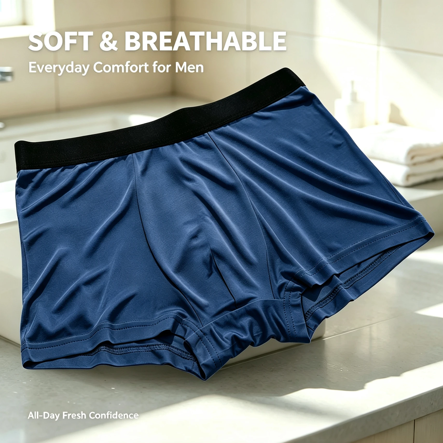 1/3 Pcs Men Cotton-Like Boxer Briefs Soft Stretch Breathable Skin-Friendly Underwear for Daily Office Sports Gym Casual Wear