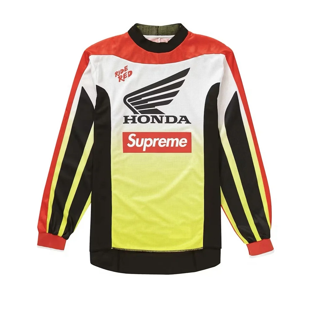 

2026 Новая спортивная мужская футболка с длинными рукавами Honda Racing, быстросохнущая дышащая повседневная спортивная рубашка для велоспорта, футболка большого размера