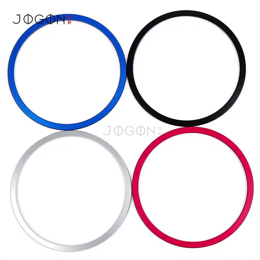 Alloy Car Interior Front Center Display Clock Circles Ring Cover Trim For Benz C-Class C260 W205 2015-2019