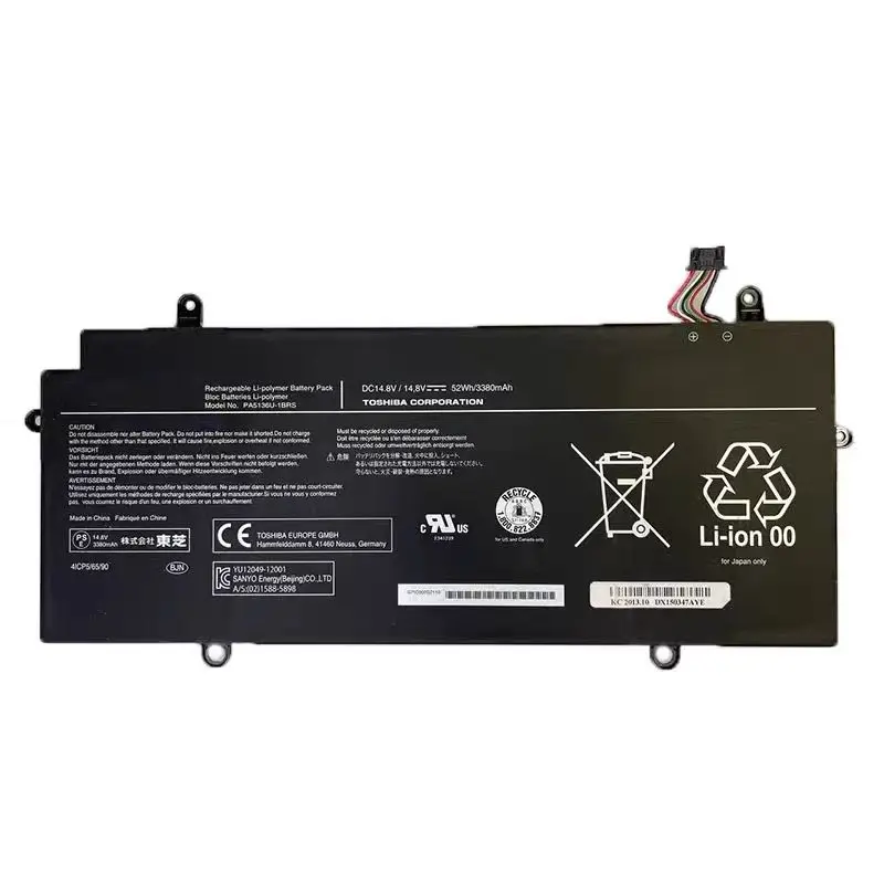 

PA5136U-1BRS PA5136U Аккумулятор для ноутбука Toshiba Portege Z30 Z30-A Z30-AK04S K10M Z30-A1301 Series 14,8 V 52Wh/3380mAh