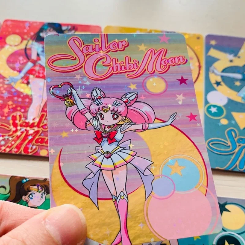 8Pcs Sailor Moon Tsukino Usagi Uranus Neptune Diy Self Made Anime Game Characters Classic Collection Card Toy Gift