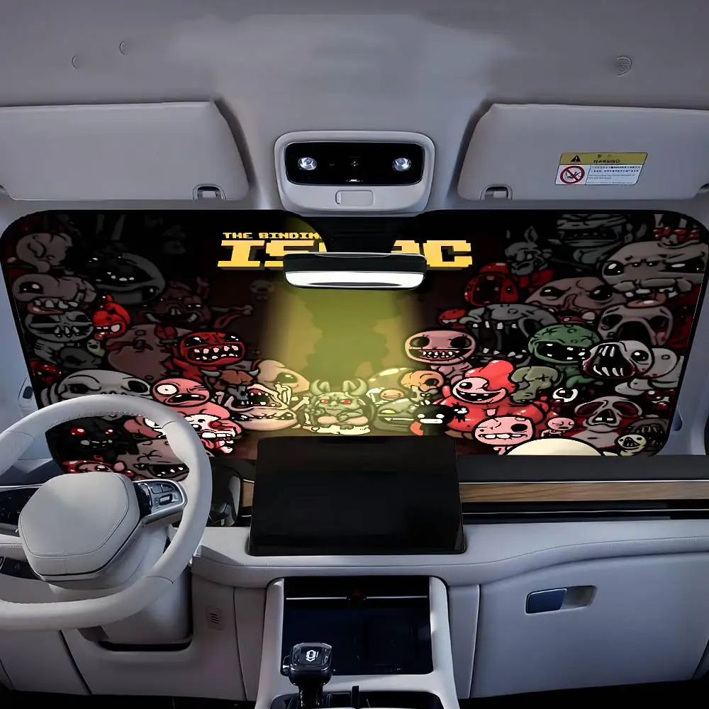 Hot Game The Binding Of Isaac Car Windshield Funny Sun Shade Foldable UV Ray Sun Visor Protector Sunshade for Front Window view 6