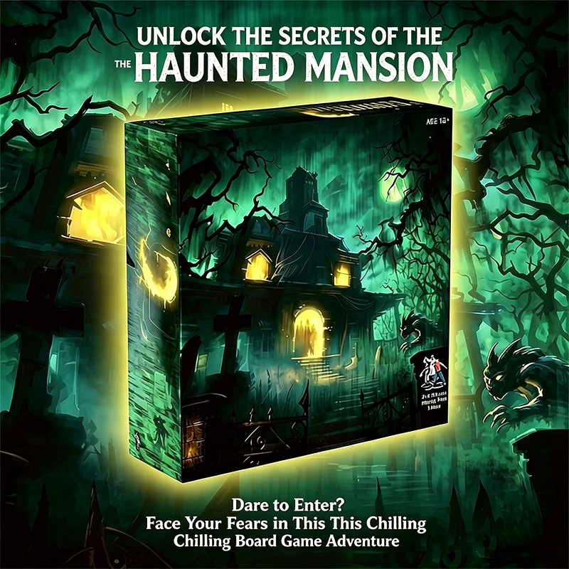

Haunted Mansion Board & Card Game: Unlock the Secrets of the Spooky Haunted Mansion
