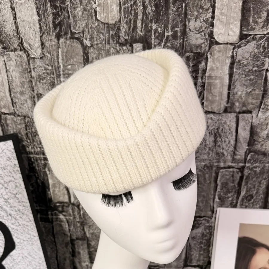 Stewardess Uniform Etiquette Hat Retro Hat Women's Beret Hat French-Style High-End Hat