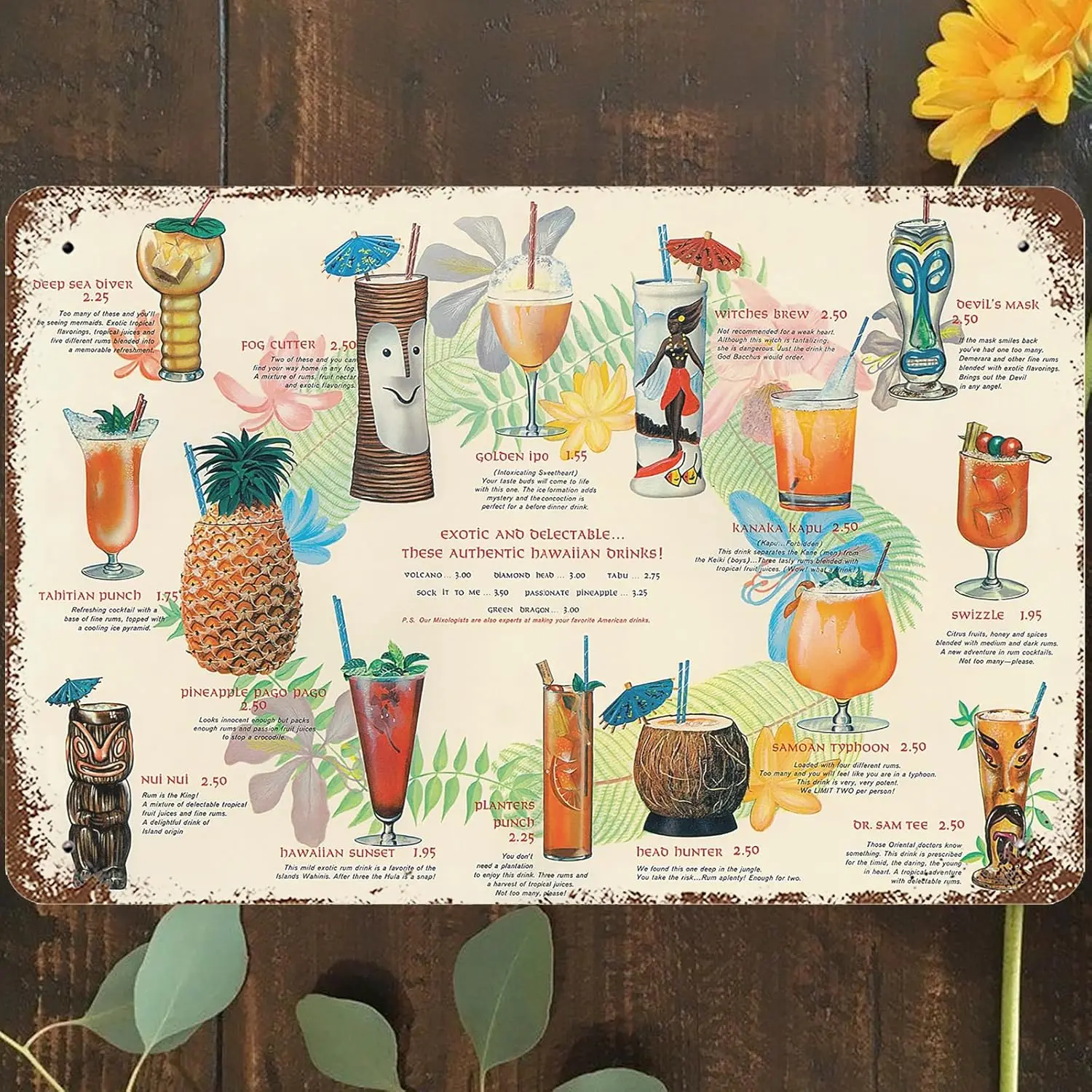 Vintage Metal Tin Sign 8