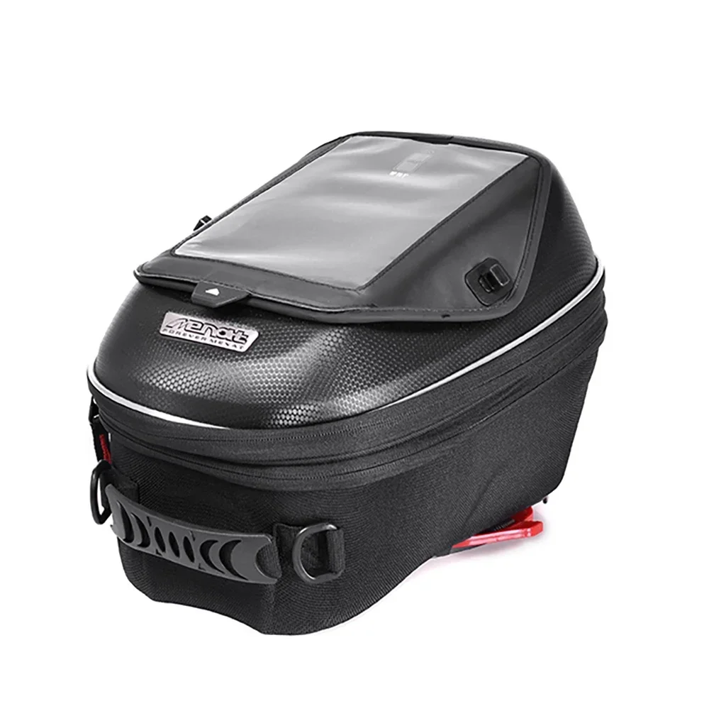 MENAT-Geométrica Couro Motorcycle Tank Bag, impermeável, Óleo, Combustível, Moto, Esporte, Mais novo