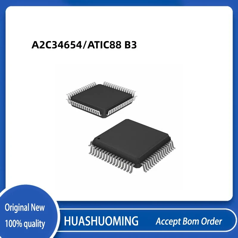 10PCS/Lot A2C34654/ATIC88 B3  A2C34654  ATIC88 B3 ATIC88B3 QFP64