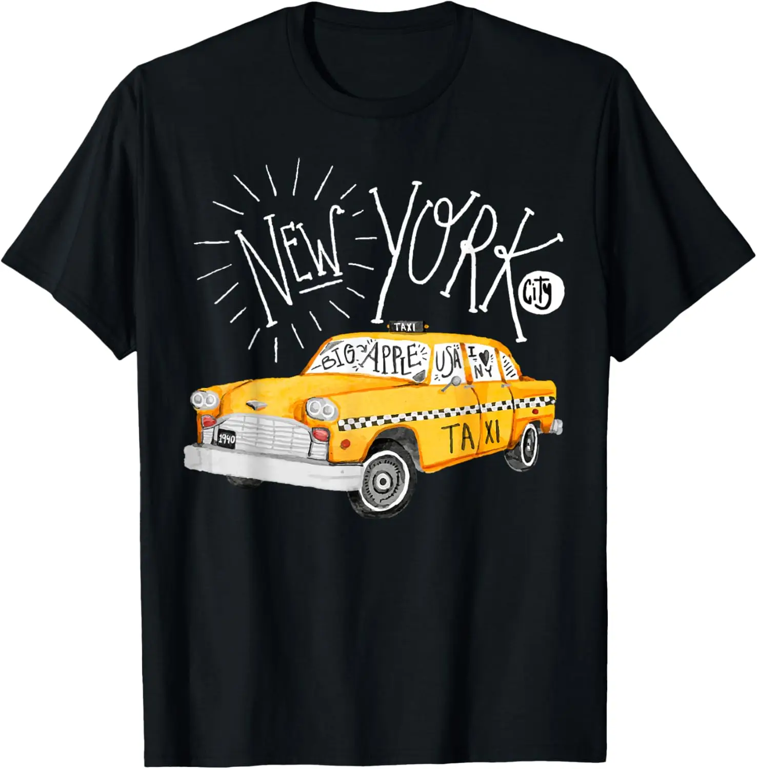 

New York - Big Apple - yellow cab taxi T-Shirt T-Shirt