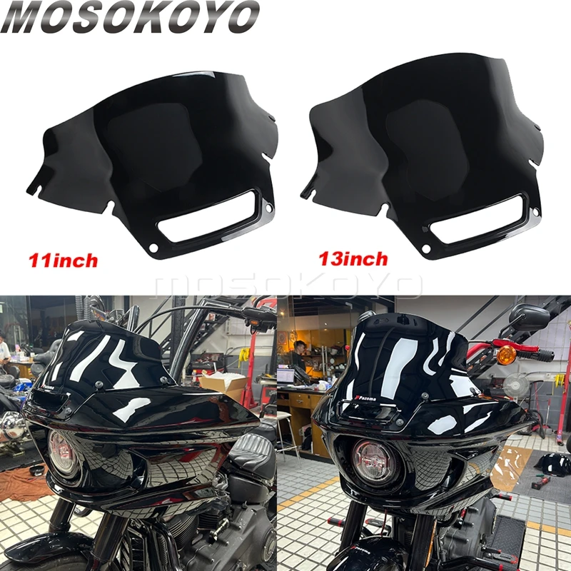 

Motorcycle Windshield For Harley Softail Low Rider El Diablo FXRST LowRider ST FXLRST Fairing Wind Deflector Wind Screen 2022-25