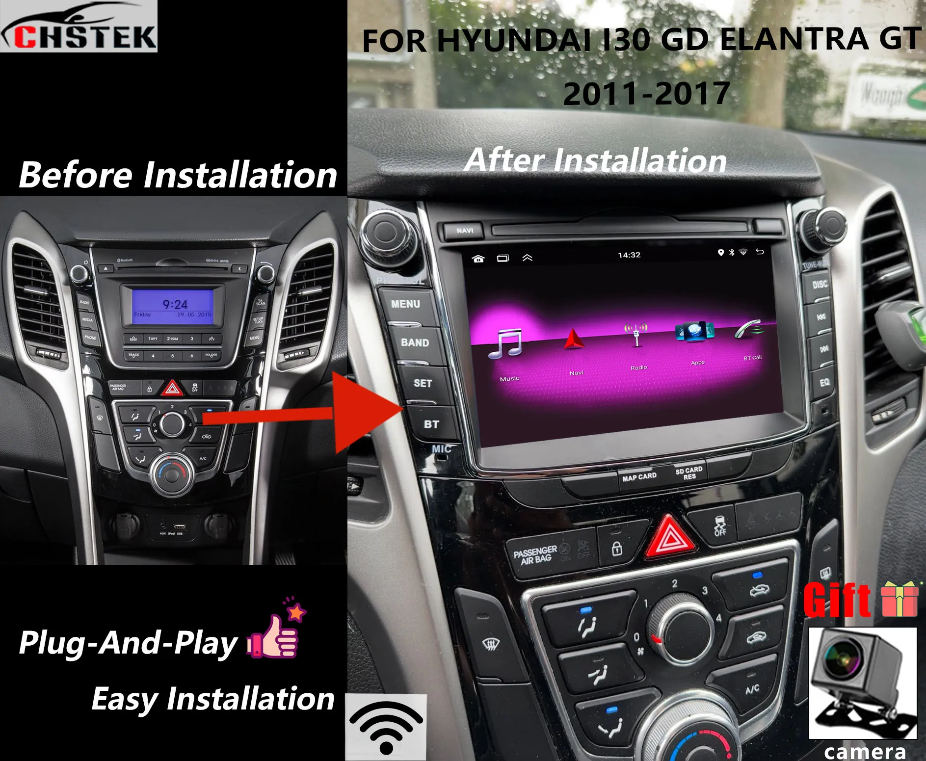 ΠΠ²ΡΠΎΠΌΠΎΠ±ΠΈΠ»ΡΠ½ΡΠΉ ΡΠ°Π΄ΠΈΠΎΠΏΡΠΈΠ΅ΠΌΠ½ΠΈΠΊ Android Π΄Π»Ρ Hyundai I30 GD Elantra GT 2011-2017, ΠΎΠ±Π½ΠΎΠ²Π»Π΅Π½Π½ΡΠΉ ΠΏΠ»Π΅Π΅Ρ Ρ ΡΠ΅Π½ΡΠΎΡΠ½ΡΠΌ ΡΠΊΡΠ°Π½ΠΎΠΌ, ΠΌΠΎΠ΄Π΅Π»ΠΈ GPS, WIFI, Π°Π²ΡΠΎ Vedio, ΠΌΠ΅Π΄ΠΈΠ°-Π½Π°Π²ΠΈΠ³Π°ΡΠΈΡ ΠΠ²ΡΠΎΠΌΠΎΠ±ΠΈΠ»ΡΠ½ΡΠΉ ΡΠ°Π΄ΠΈΠΎΠΏΡΠΈΠ΅ΠΌΠ½ΠΈΠΊ Android Π΄Π»Ρ Hyundai I30 GD Elantra GT 2011-2017, ΠΎΠ±Π½ΠΎΠ²Π»Π΅Π½Π½ΡΠΉ ΠΏΠ»Π΅Π΅Ρ Ρ ΡΠ΅Π½ΡΠΎΡΠ½ΡΠΌ ΡΠΊΡΠ°Π½ΠΎΠΌ, ΠΌΠΎΠ΄Π΅Π»ΠΈ GPS, WIFI, Π°Π²ΡΠΎ Vedio, ΠΌΠ΅Π΄ΠΈΠ°-Π½Π°Π²ΠΈΠ³Π°ΡΠΈΡ