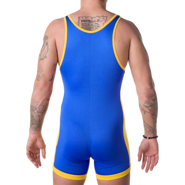 Classic Style Solid Color Wrestling Singlet Bodysuit Leotard Outfit Underwear GYM Sleeveless Triathlon PowerLifting Skinsuit