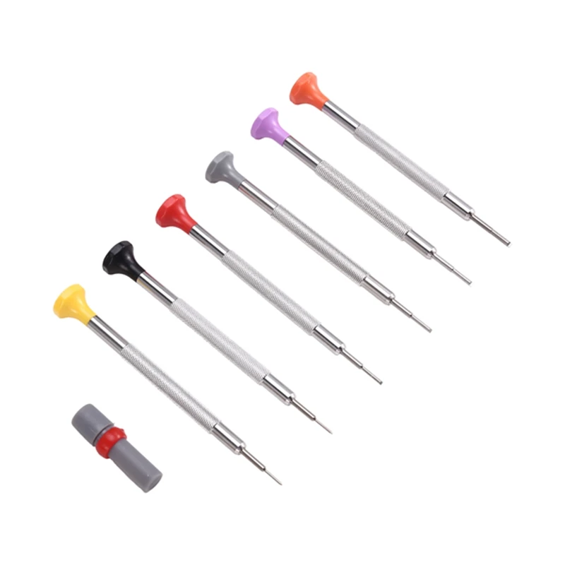 6Pcs T-Shaped Anti Slip Screwdrivers Set  For 3135 2135 Movement Watch Repair  Precision Screwdriver Watch Repair Tool