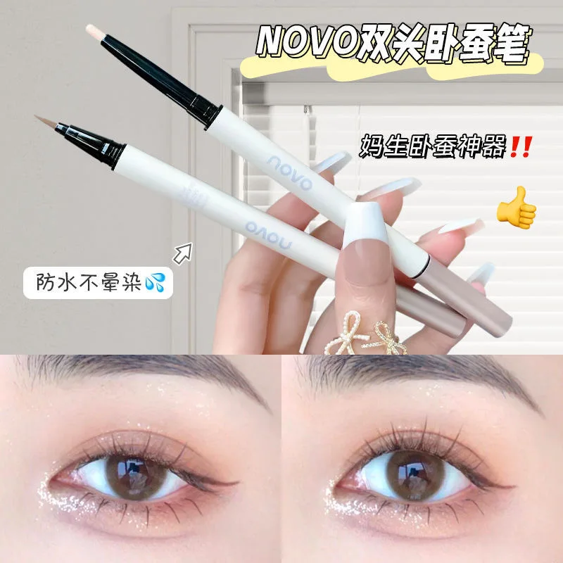 

Double-end Eye Makeup Pencil Pearlescent Eye Shadow Pen Matte Eye Contour Stick Waterproof Long-Lasting Liquid Eyeliner Cosmetic