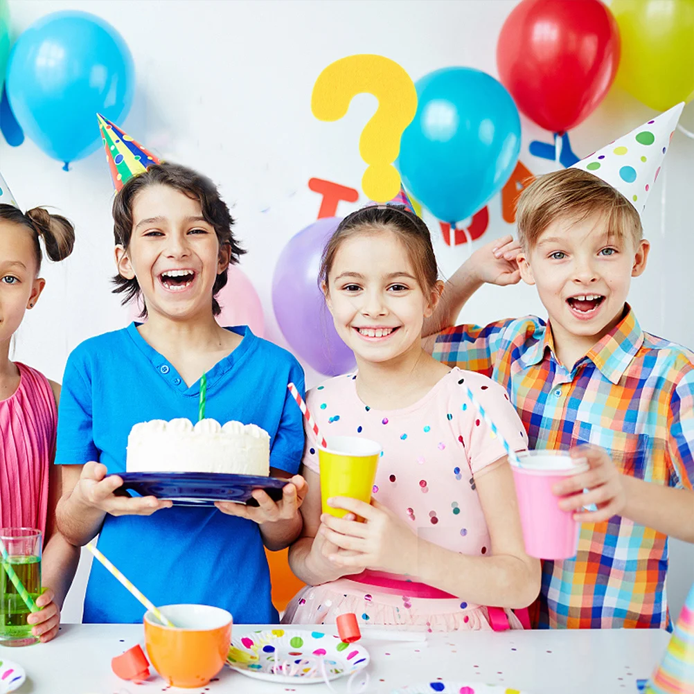 

4Pcs Arrow Hairbands Yellow Funny Symbol Headpieces Novelty Party Headwear for Birthday Halloween Carnival Photo Props