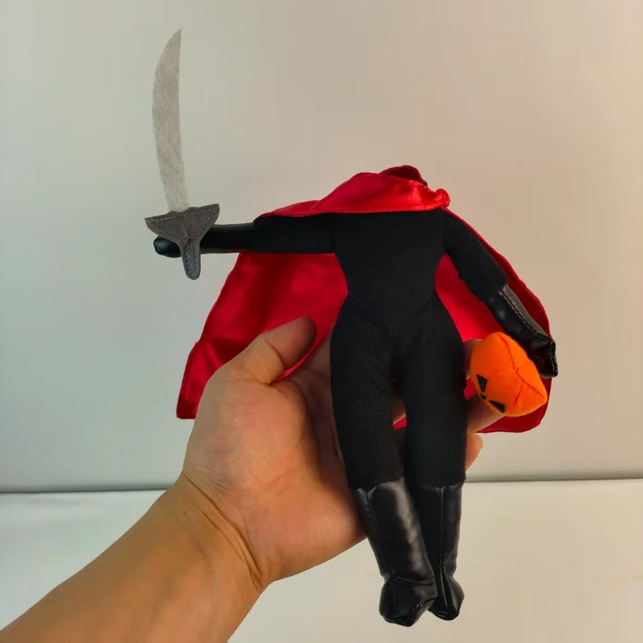 Authentieke Disney Headless Horseman Sleepy Hollow Bean Bag Knuffelpop 8'' Hoogwaardige Halloween-cadeaus voor kinderen
