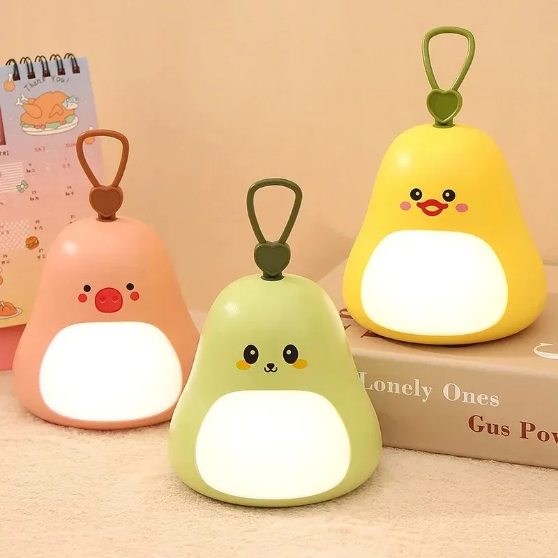 Cartoon Creative Cute Pet Handheld Night Light USB Charging Bedhead Atmosphere Light Mini Portable Bedhead LED Light