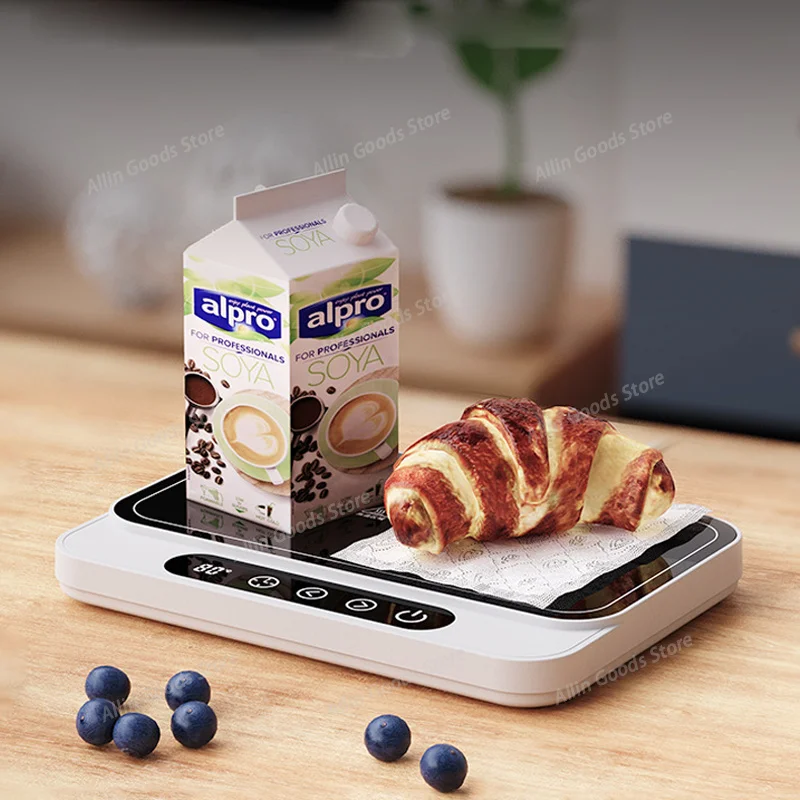 Adjustable Constant Temperature Heating Coaster with Timer, Plug-in Electric Milk & Food Warmer Pad for Dorm Home Office Use