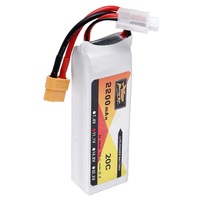 ZOP Power 11.1V 2200mAh 3S 20C Lipo Battery XT60 Plug for Eachine Wizard X220 FPV Racing RC Drone